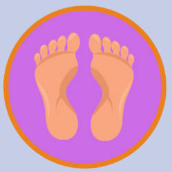 Illustration of feet