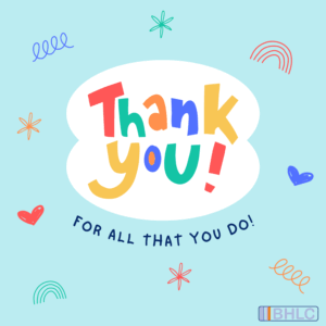 Blue Playful Thank You Card (1)